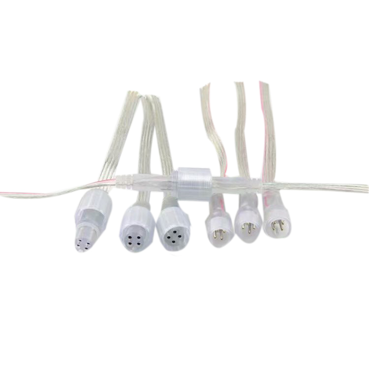4PIN Transparent Waterproof Male And Female Plug Terminal Connector 4PIN Transparent Waterproof Male And Female Plug Terminal Connector